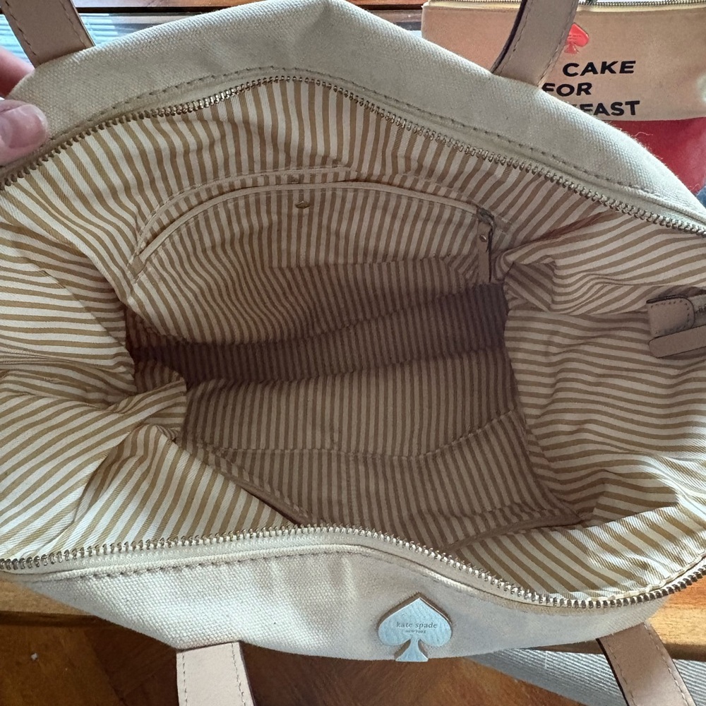 Kate Spade Tote in Red and Cream - Picture 2 of 2